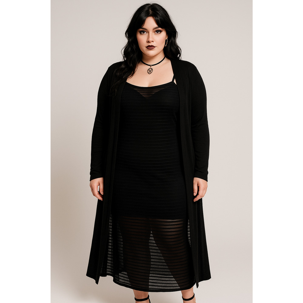 Unbranded Womens Dress Small Black Lingerie Sheer Whimsigoth Witchy Goth Grunge